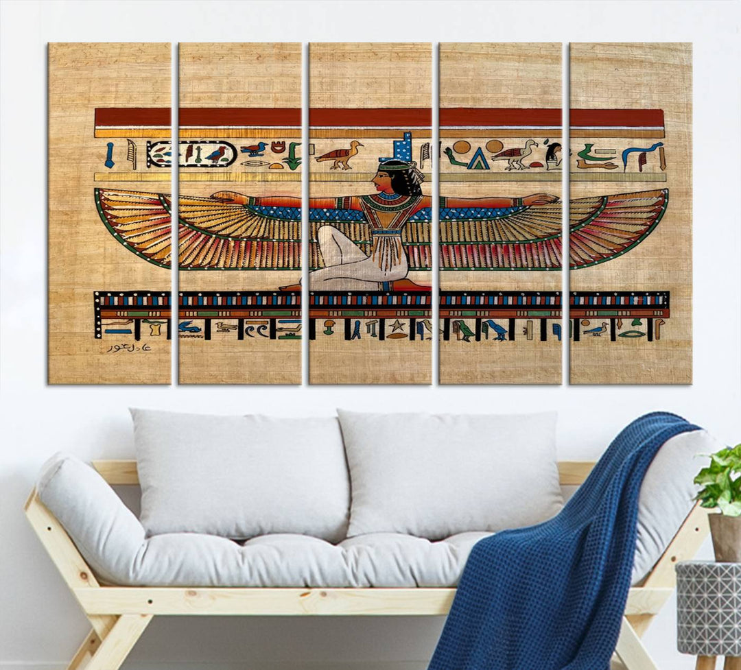 Egypt Isis Wall Art Canvas Print