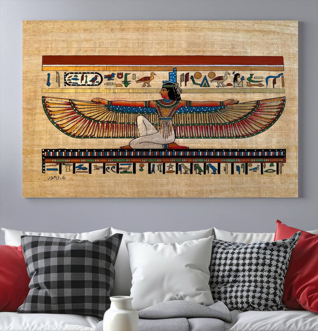 Egypt Isis Wall Art Canvas Print