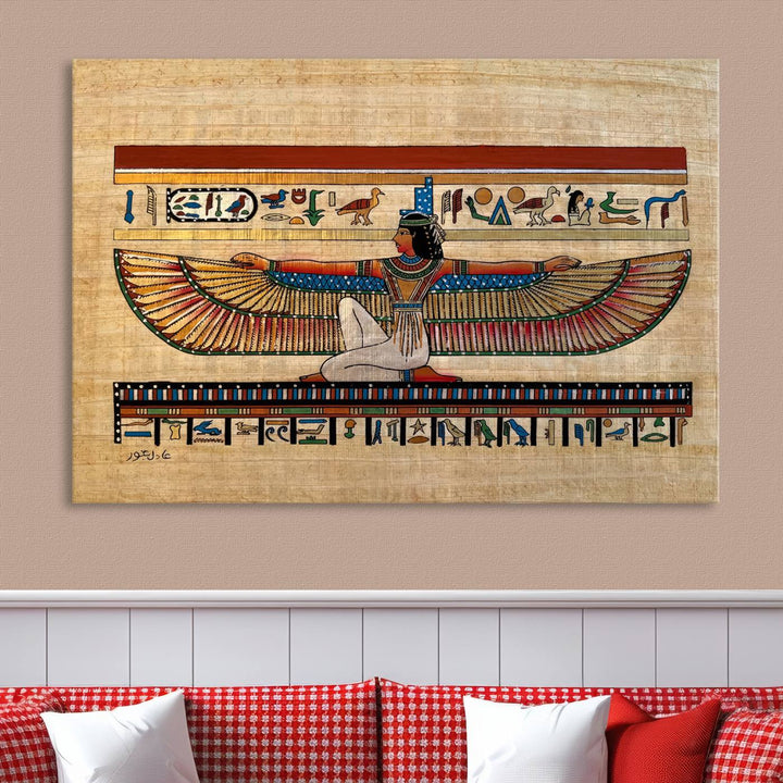 Egypt Isis Wall Art Canvas Print