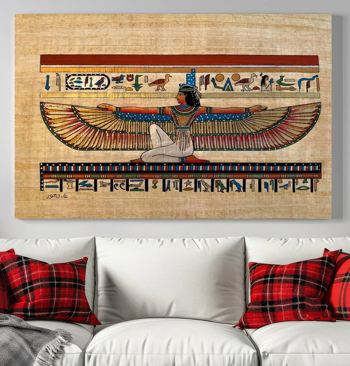 Egypt Isis Wall Art Canvas Print