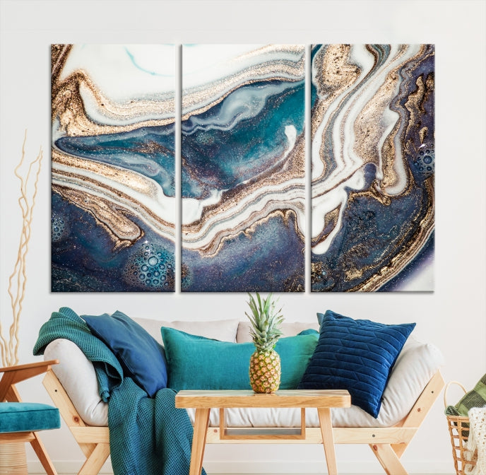 Extra Large Abstract Canvas Wall Art Print Modern Painting