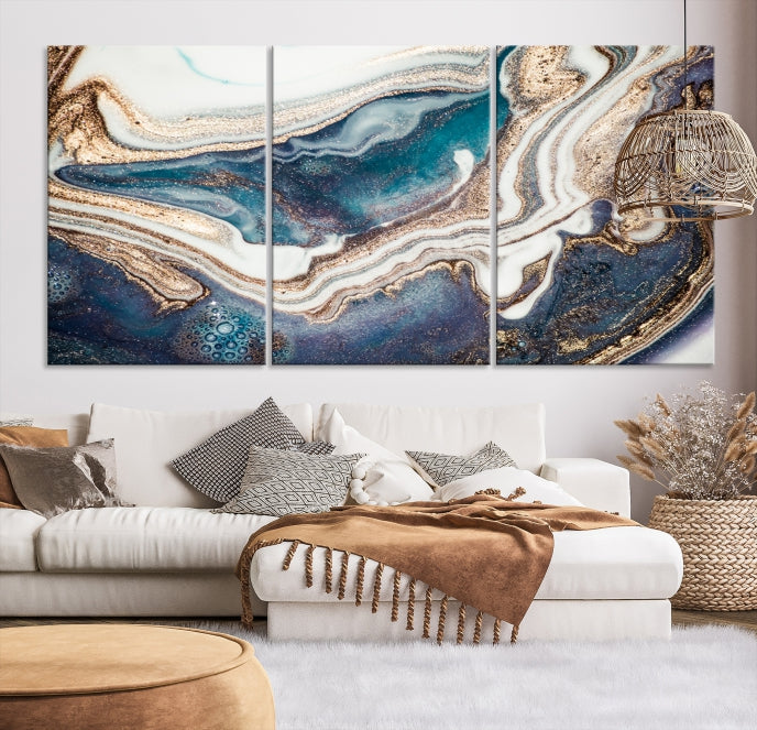 Extra Large Abstract Canvas Wall Art Print Modern Painting