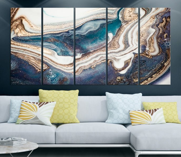 Extra Large Abstract Canvas Wall Art Print Modern Painting