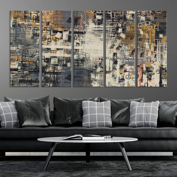 Extra Large Abstract Marble Texture Canvas Wall Art Print Framed Modern Painting