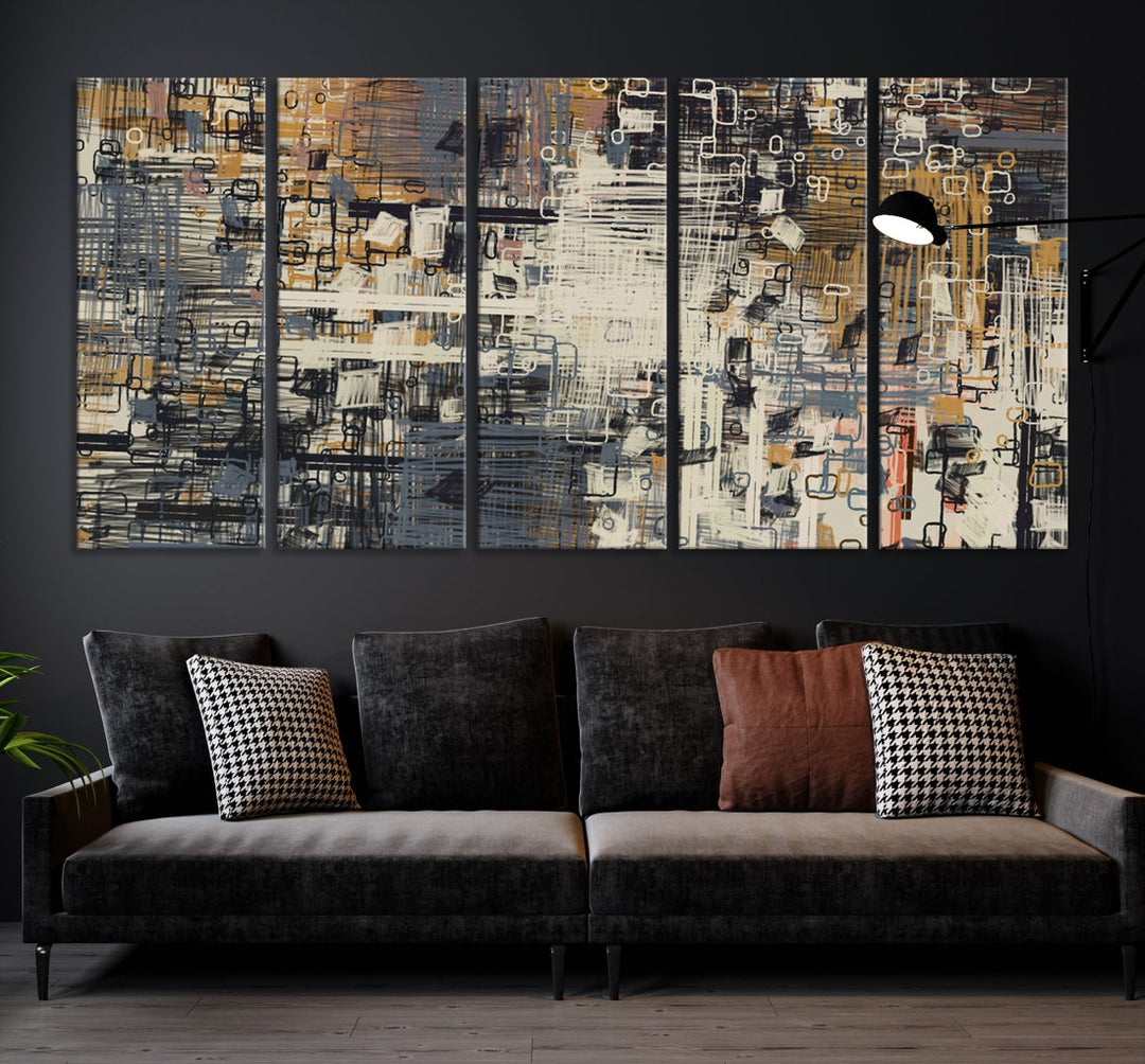 Extra Large Abstract Marble Texture Canvas Wall Art Print Framed Modern Painting