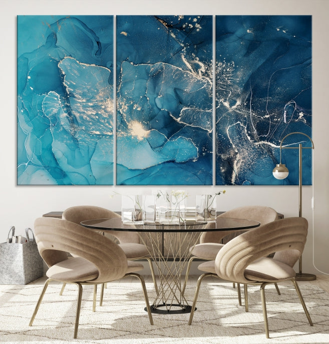 Extra Large Abstract Marble Wall Decor Canvas Art Print