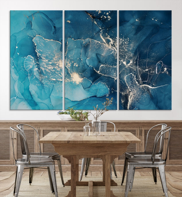 Extra Large Abstract Marble Wall Decor Canvas Art Print