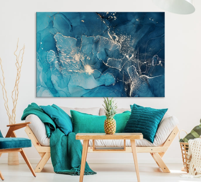 Extra Large Abstract Marble Wall Decor Canvas Art Print