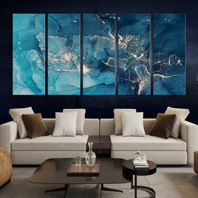 Extra Large Abstract Marble Wall Decor Canvas Art Print