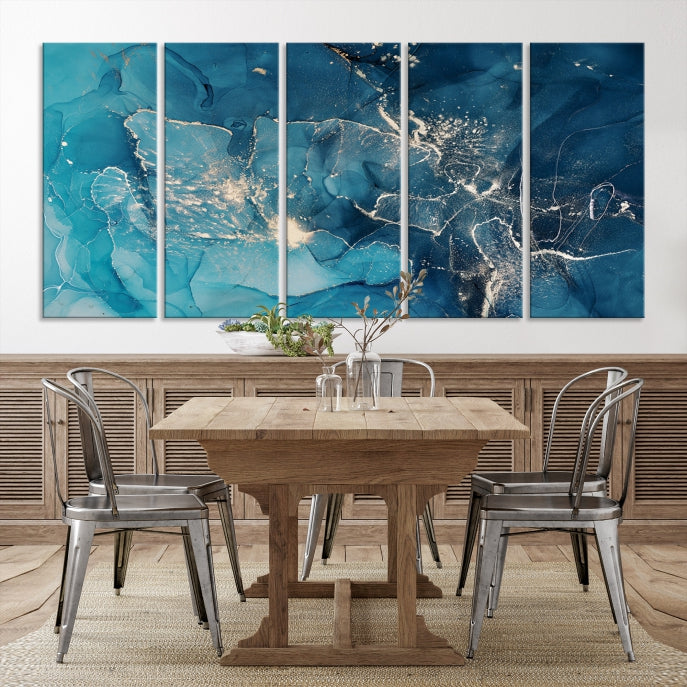 Extra Large Abstract Marble Wall Decor Canvas Art Print