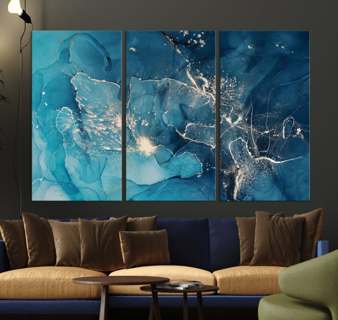 Extra Large Abstract Marble Wall Decor Canvas Art Print