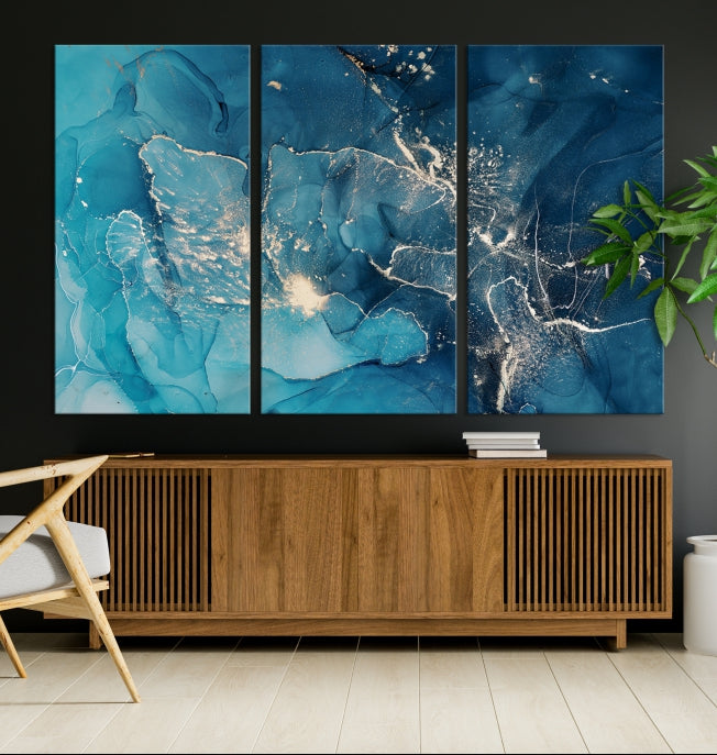 Extra Large Abstract Marble Wall Decor Canvas Art Print