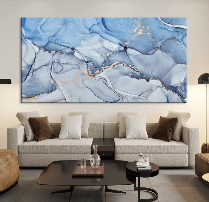 Extra Large Abstract Painting Printed on Premium Giclee Canvas Wall Art