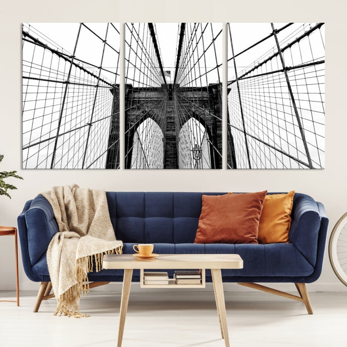 Extra Large Brooklyn Bridge Canvas Wall Art Print Living Room Apartment Decor