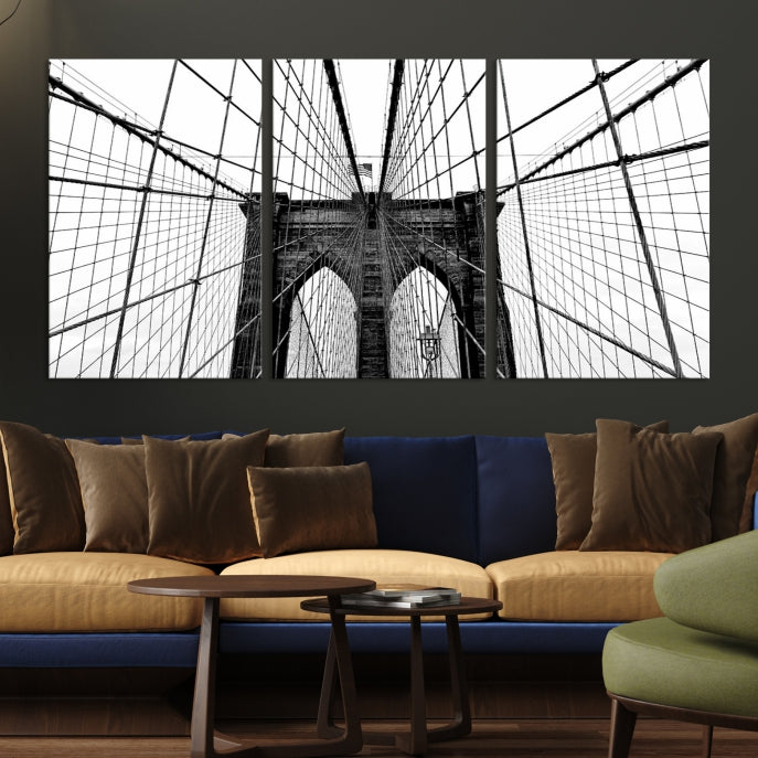 Extra Large Brooklyn Bridge Canvas Wall Art Print Living Room Apartment Decor