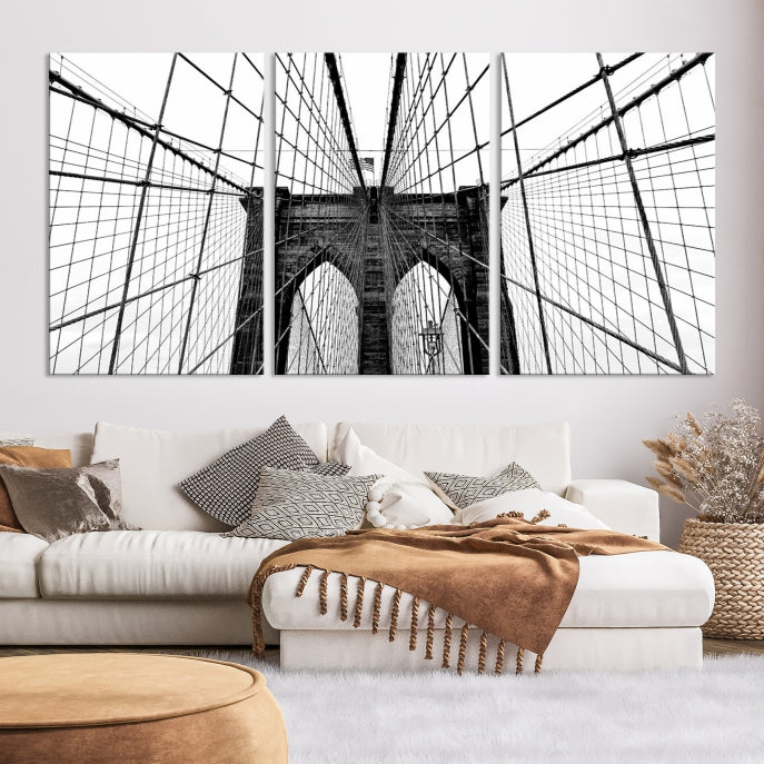 Extra Large Brooklyn Bridge Canvas Wall Art Print Living Room Apartment Decor