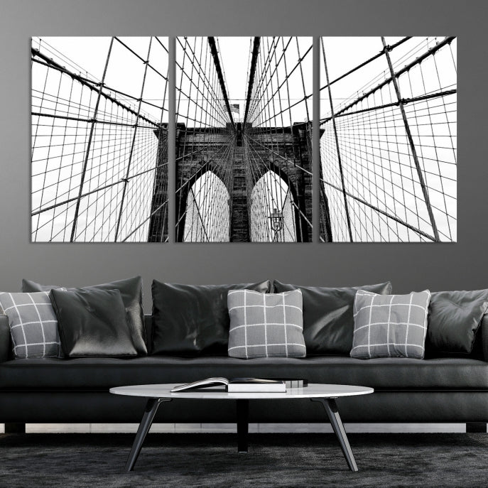 Extra Large Brooklyn Bridge Canvas Wall Art Print Living Room Apartment Decor