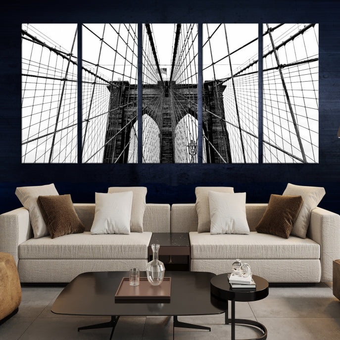 Extra Large Brooklyn Bridge Canvas Wall Art Print Living Room Apartment Decor