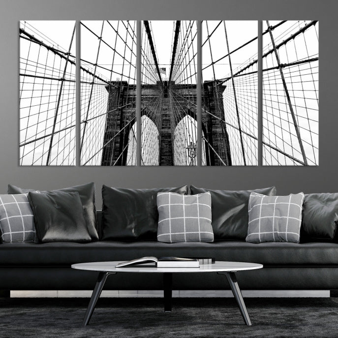 Extra Large Brooklyn Bridge Canvas Wall Art Print Living Room Apartment Decor