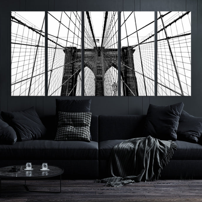 Extra Large Brooklyn Bridge Canvas Wall Art Print Living Room Apartment Decor