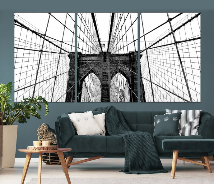 Extra Large Brooklyn Bridge Canvas Wall Art Print Living Room Apartment Decor