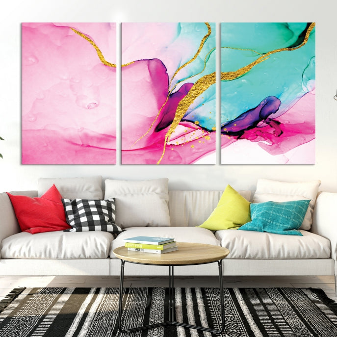 Extra Large Colorful Modern Abstract Canvas Wall Art Giclee Print