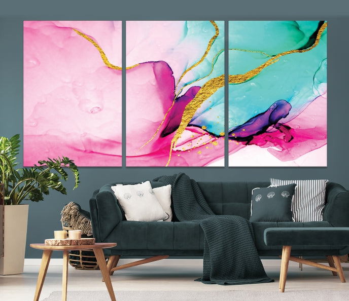 Extra Large Colorful Modern Abstract Canvas Wall Art Giclee Print