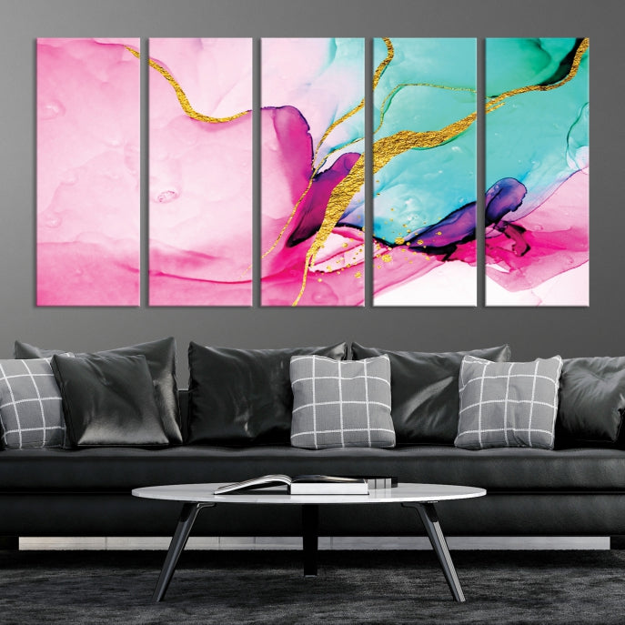 Extra Large Colorful Modern Abstract Canvas Wall Art Giclee Print