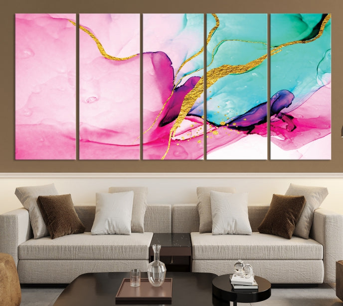 Extra Large Colorful Modern Abstract Canvas Wall Art Giclee Print