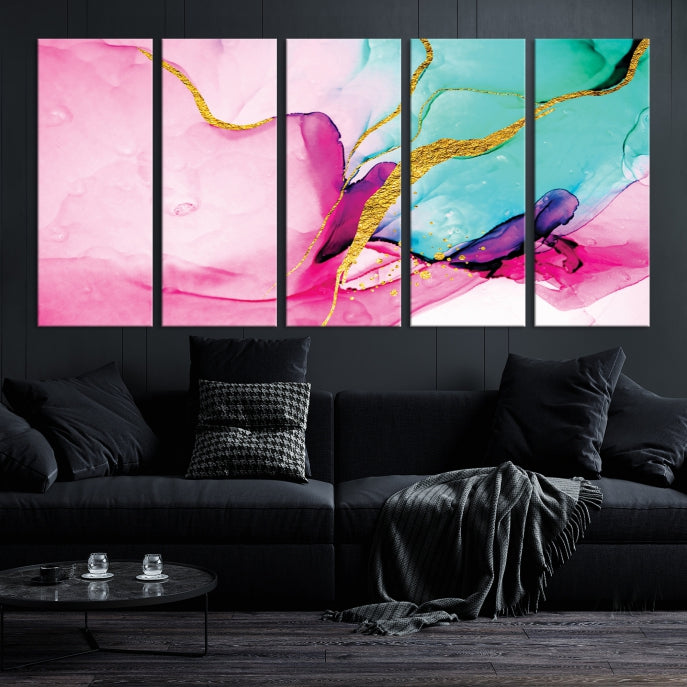 Extra Large Colorful Modern Abstract Canvas Wall Art Giclee Print