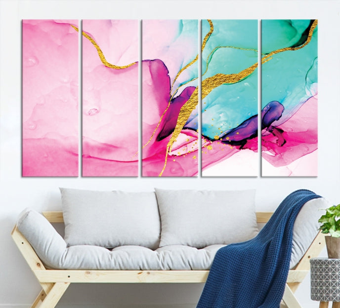 Extra Large Colorful Modern Abstract Canvas Wall Art Giclee Print