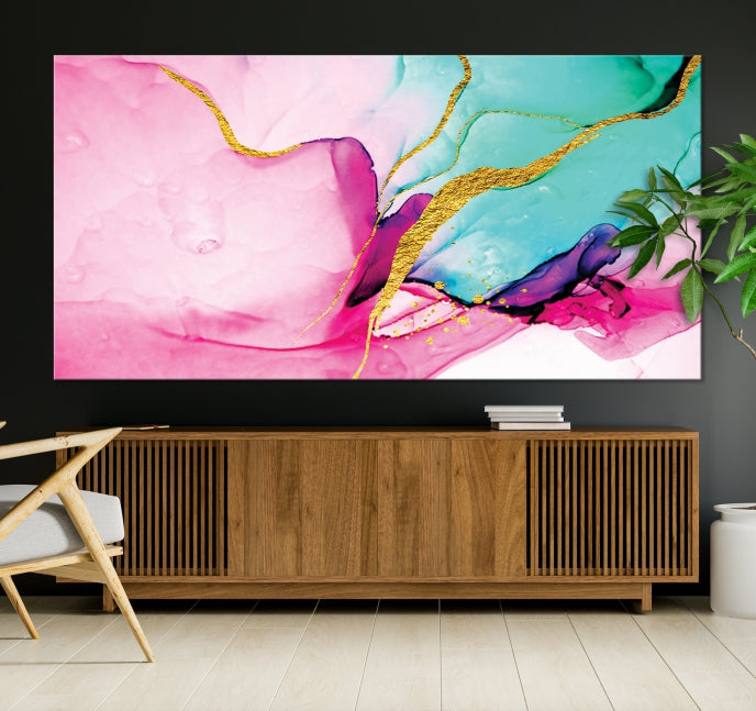 Extra Large Colorful Modern Abstract Canvas Wall Art Giclee Print