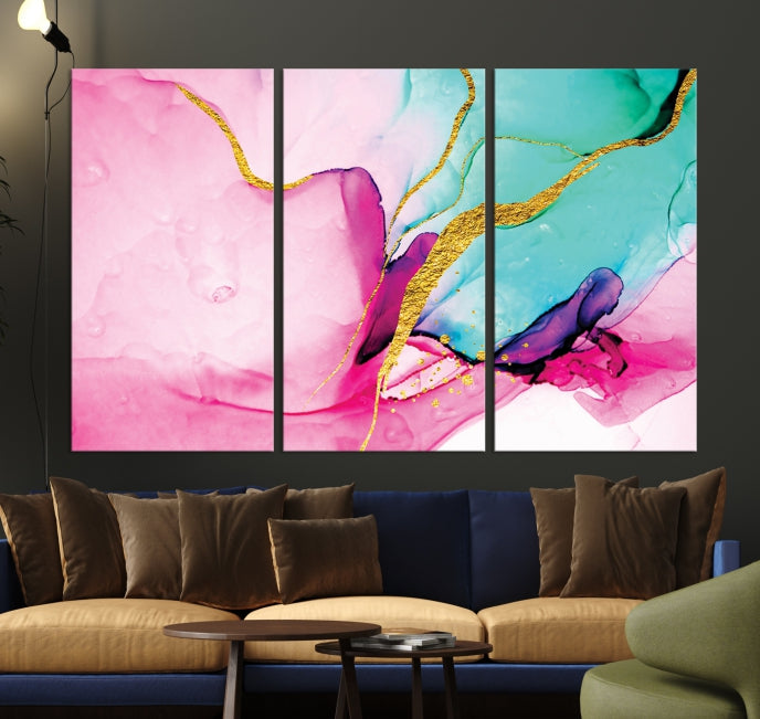 Extra Large Colorful Modern Abstract Canvas Wall Art Giclee Print