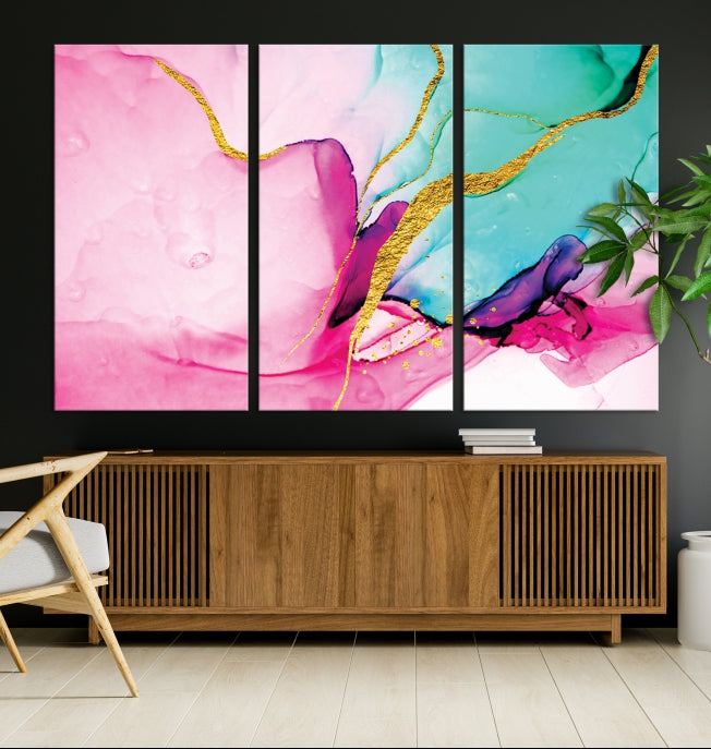 Extra Large Colorful Modern Abstract Canvas Wall Art Giclee Print