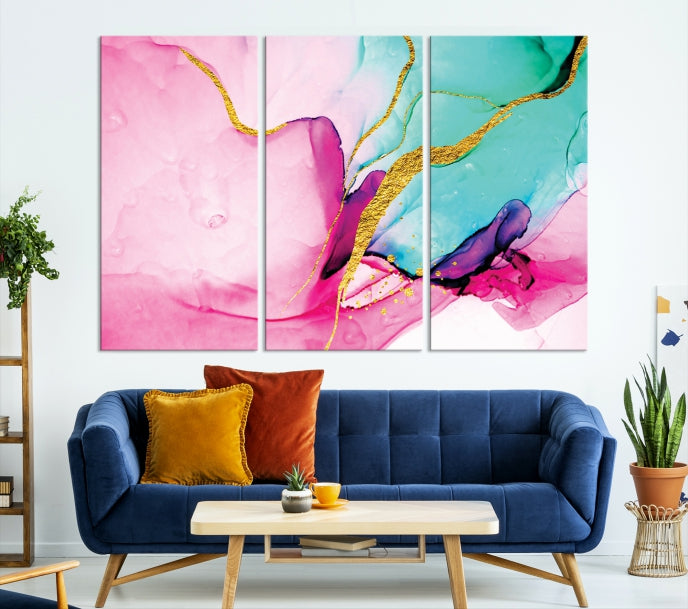 Extra Large Colorful Modern Abstract Canvas Wall Art Giclee Print