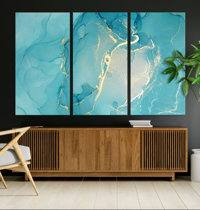 Extra Large Marble Wall Art Contemporary Abstract Canvas Print