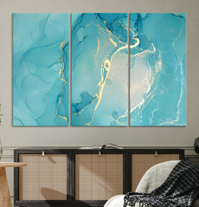 Extra Large Marble Wall Art Contemporary Abstract Canvas Print