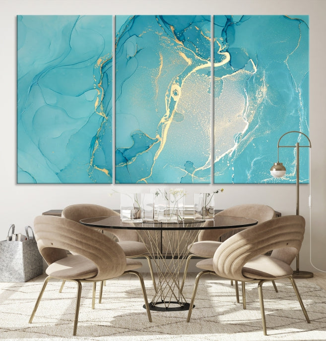 Extra Large Marble Wall Art Contemporary Abstract Canvas Print