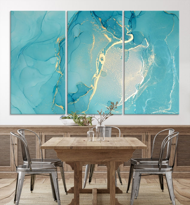 Extra Large Marble Wall Art Contemporary Abstract Canvas Print