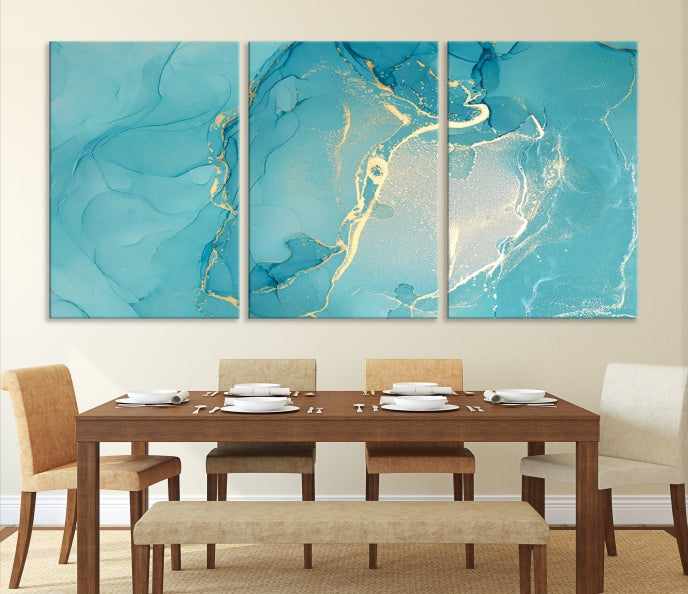 Extra Large Marble Wall Art Contemporary Abstract Canvas Print