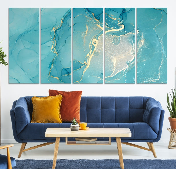 Extra Large Marble Wall Art Contemporary Abstract Canvas Print