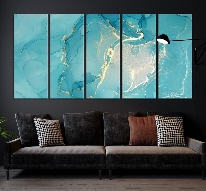 Extra Large Marble Wall Art Contemporary Abstract Canvas Print