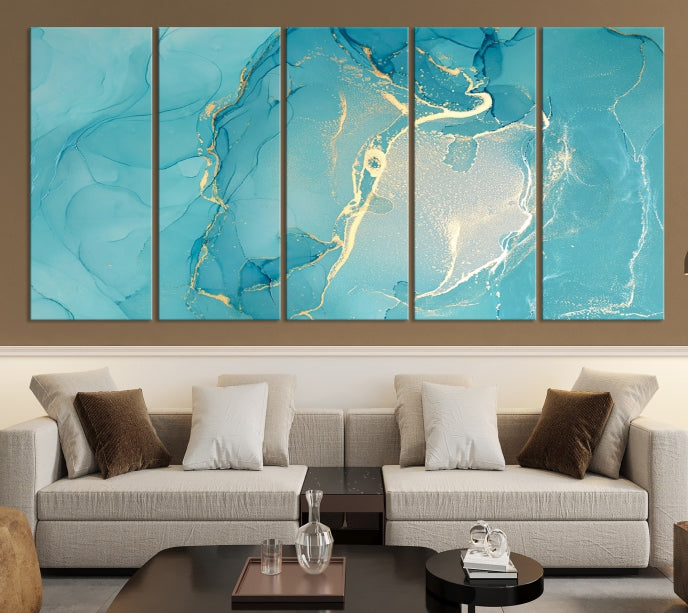 Extra Large Marble Wall Art Contemporary Abstract Canvas Print