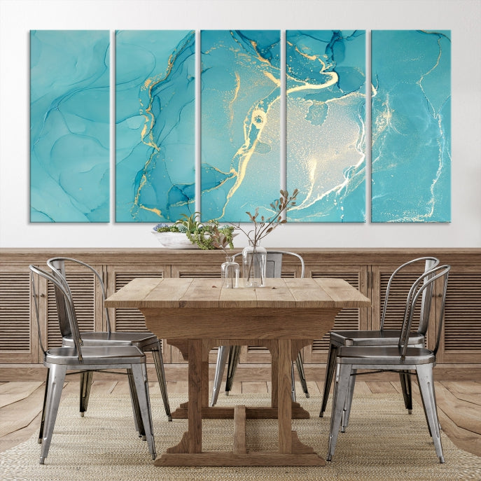 Extra Large Marble Wall Art Contemporary Abstract Canvas Print