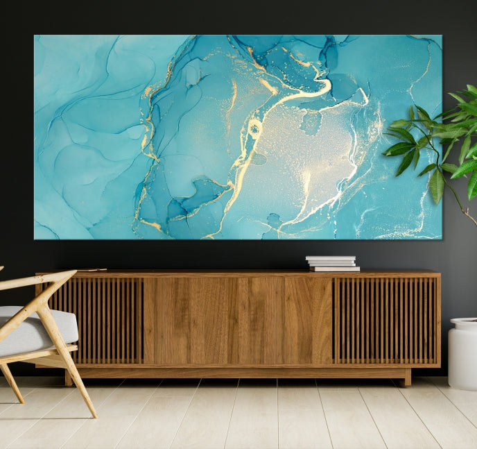 Extra Large Marble Wall Art Contemporary Abstract Canvas Print