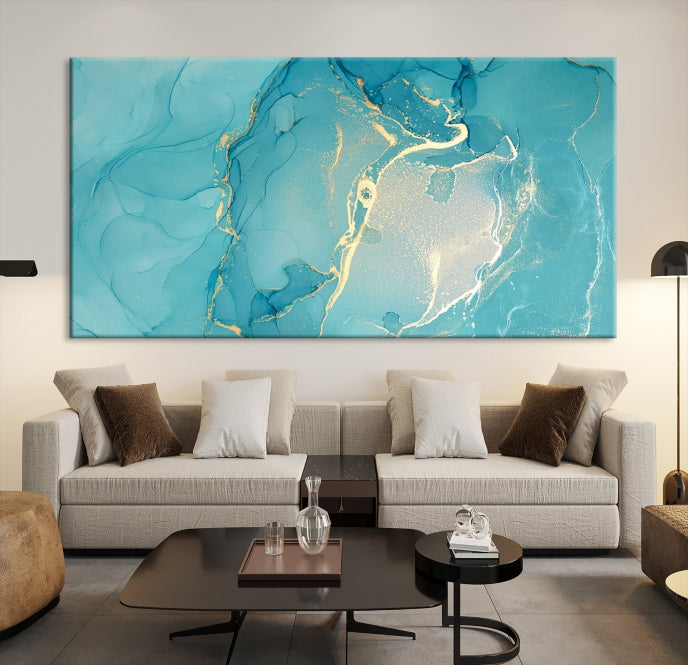 Extra Large Marble Wall Art Contemporary Abstract Canvas Print