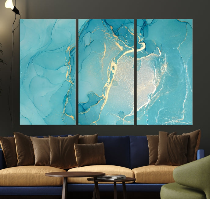 Extra Large Marble Wall Art Contemporary Abstract Canvas Print