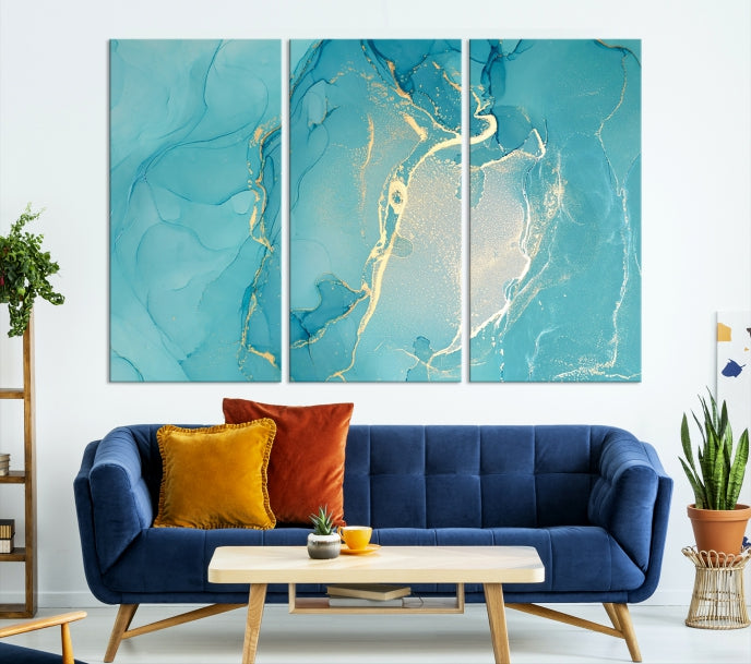 Extra Large Marble Wall Art Contemporary Abstract Canvas Print