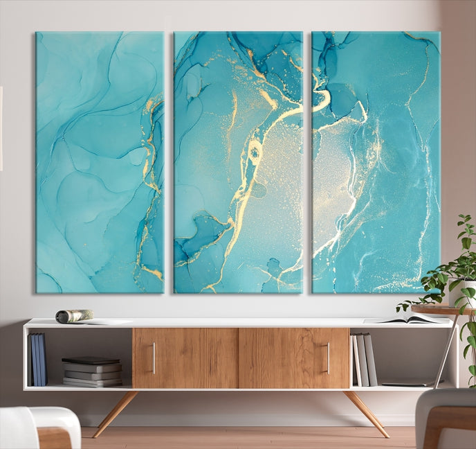 Extra Large Marble Wall Art Contemporary Abstract Canvas Print