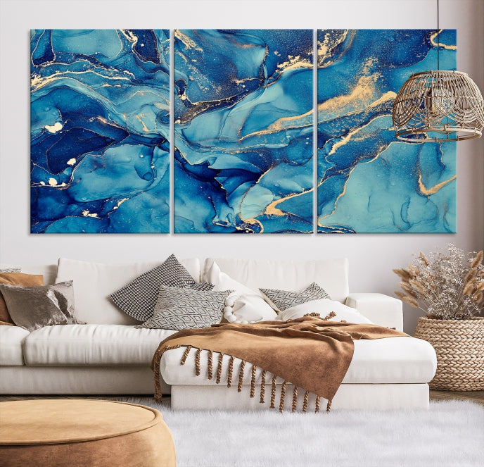 Extra Large Modern Abstract Canvas Wall Art Print